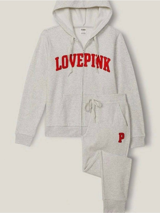 PINK Victoria's Secret Tops - Vs PINK Perfect Full Zip Hoodie Kinny Jogger Gift Set